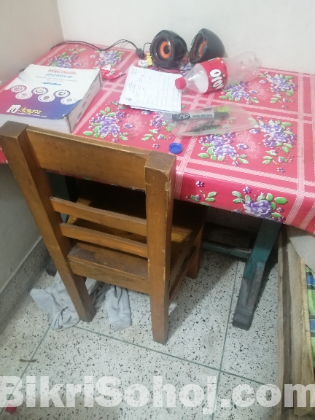 Table and chair
